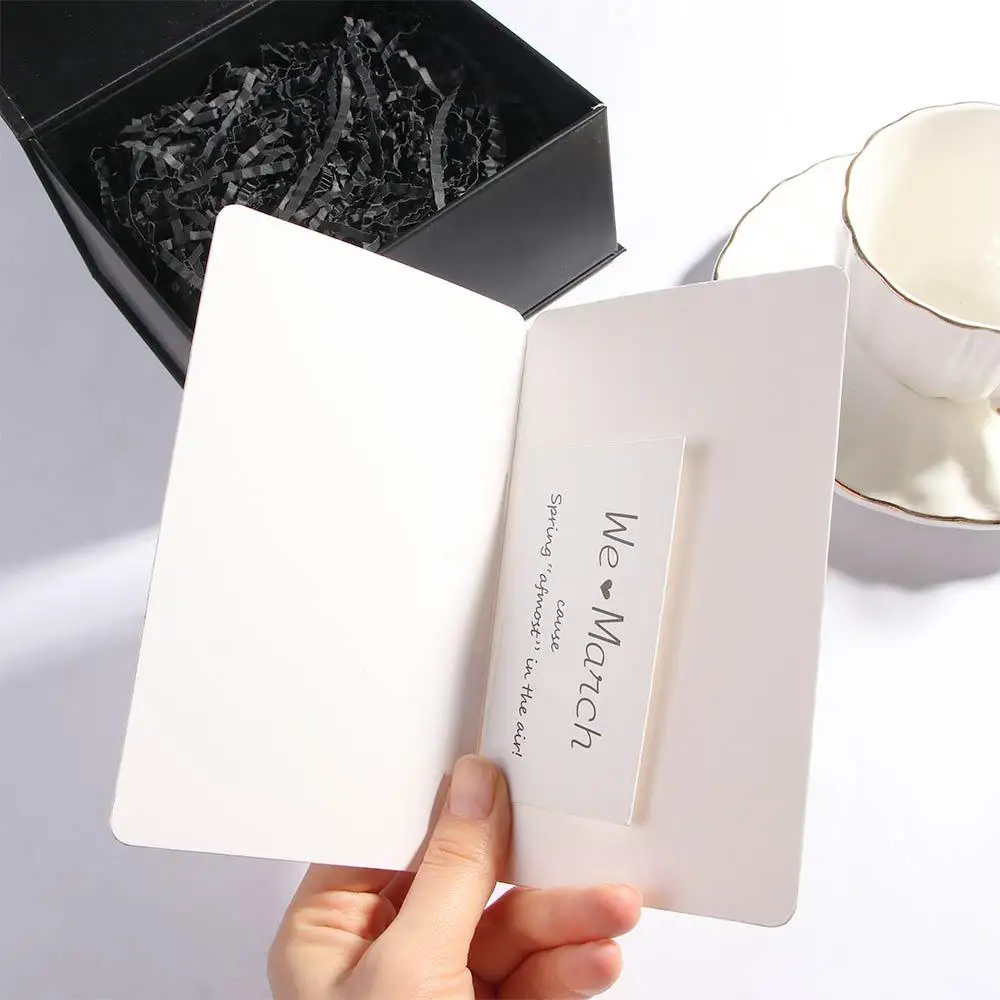 Black Kids Office Note Mini School Gift 5PCS High Quality Craft Kraft Paper Greeting Card Message Card