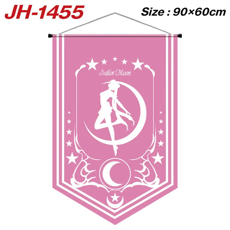 90x60cm Sailor Moon Crystal Anime Banner Flag tenda Hanging Cloth Poster Party Decor KTV Flag Cartoon Gift