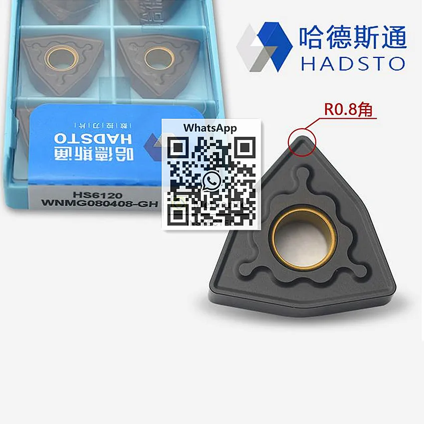 WNMG080408-GH HS6120/WNMG080412-GH HS6120 WNMG432 WNMG433 WNMG080408 WNMG080412 HADSTO CNC carbide inserts Turning inserts