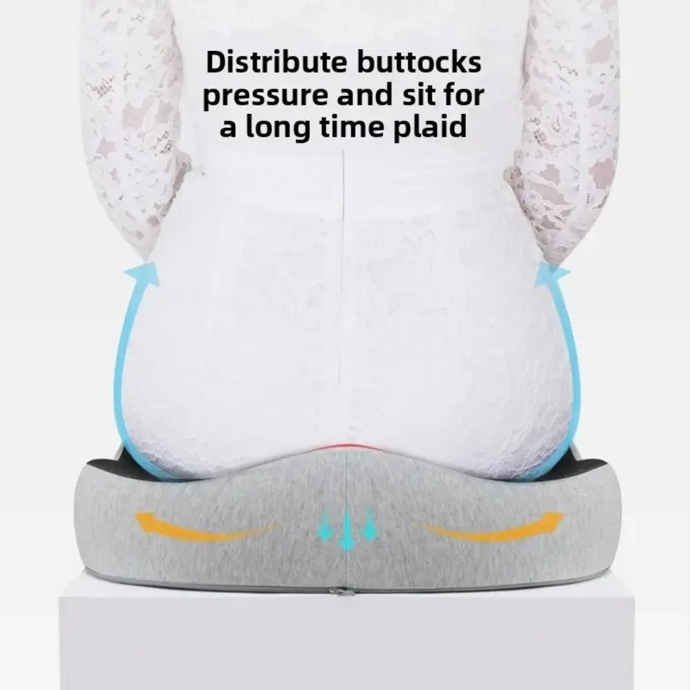 جديد عظم الذنب عرق النسا آلام الظهر الإغاثة الراحة كرسي مكتب وسادة مقعد السيارة عدم الانزلاق العظام رغوة الذاكرة وسادة العصعص