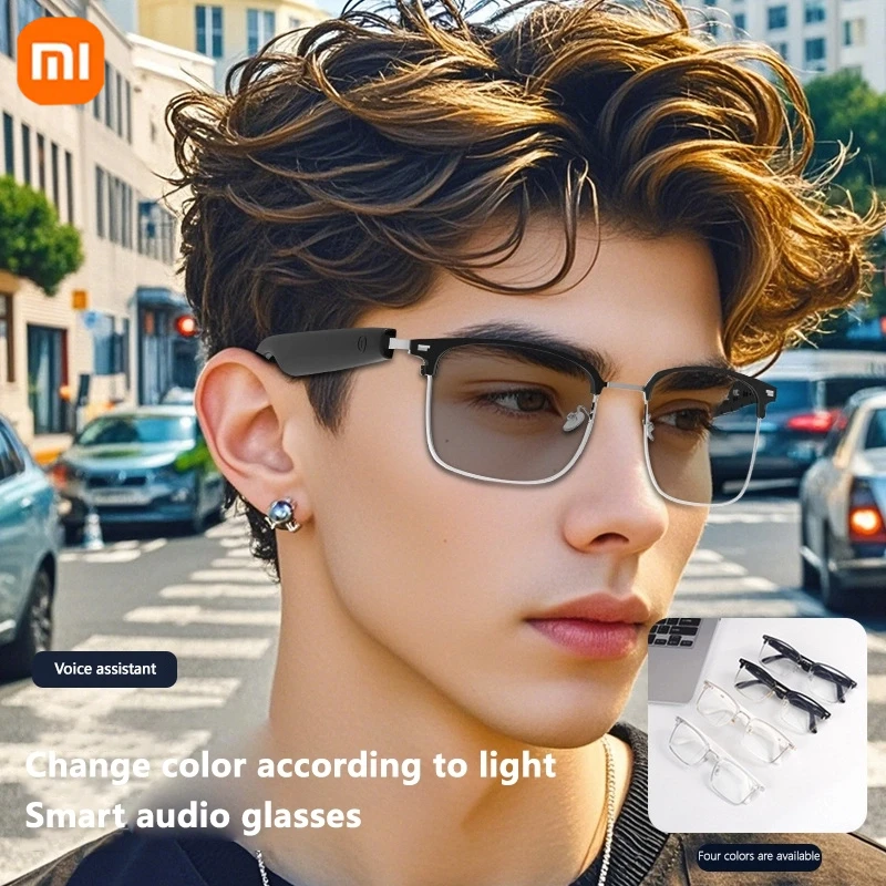 Xiaomi AI النظارات الذكية HD كاميرا الدردشة GPT بلوتوث دعوة صوت مساعد التحكم الملاحة مقاوم للماء نظارات رياضية ذكية جديدة