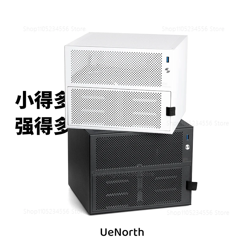 6 Bay NAS Case For Mini ITX Motherboard DIY Desktop Storage Server Small Chassis