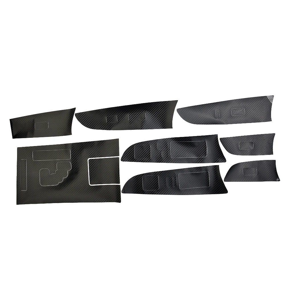 

7pcs Car Interior Stickers Black For LEXUS IS250 300 350 2006-2012 Gear Shift Box Right-hand Drive 100% Brand New