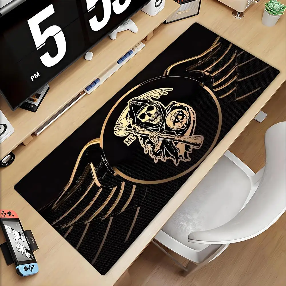 

Anime Rubber Xxl Desk Mat TV Show Sons Of Anarchy Gaming Mousepad HD Picture print Mousepad Gamer Laptop Pc Accessories Mousepad
