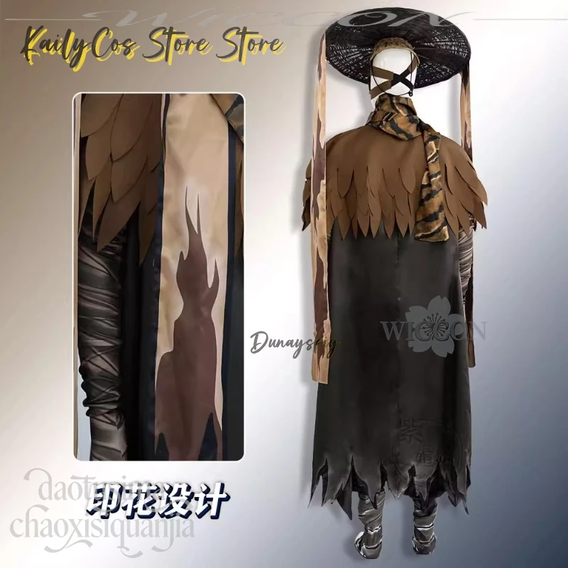 سنكلير بلاك مونستر كوسبلاي شركة ليمبوس زي أنيمي لعبة كاكي كيب طويل الأنماط الصينية فستان قبعة الباروكات متجر KailyCos