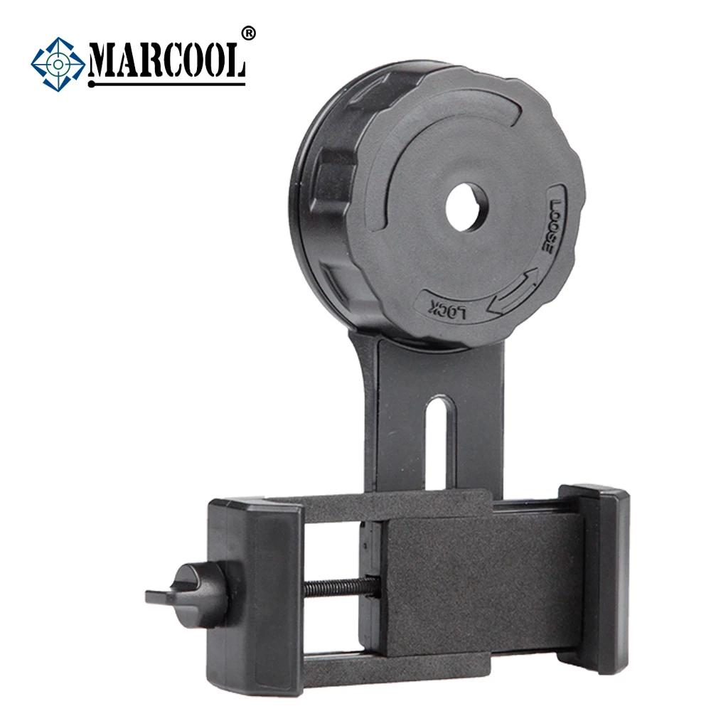 Marcool Universal Cell Phone Adapter Bracket Clip Mount Rotary Clamp Soft Rubber for Binocular Monocular Telescope CM-9