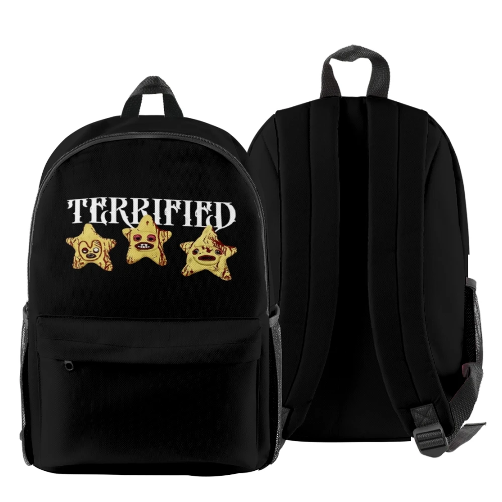 

Jazmin Bean Terrified Stars Backpack Women Men Shoulders Bag Casual Streetwear Daypack Travel Bags