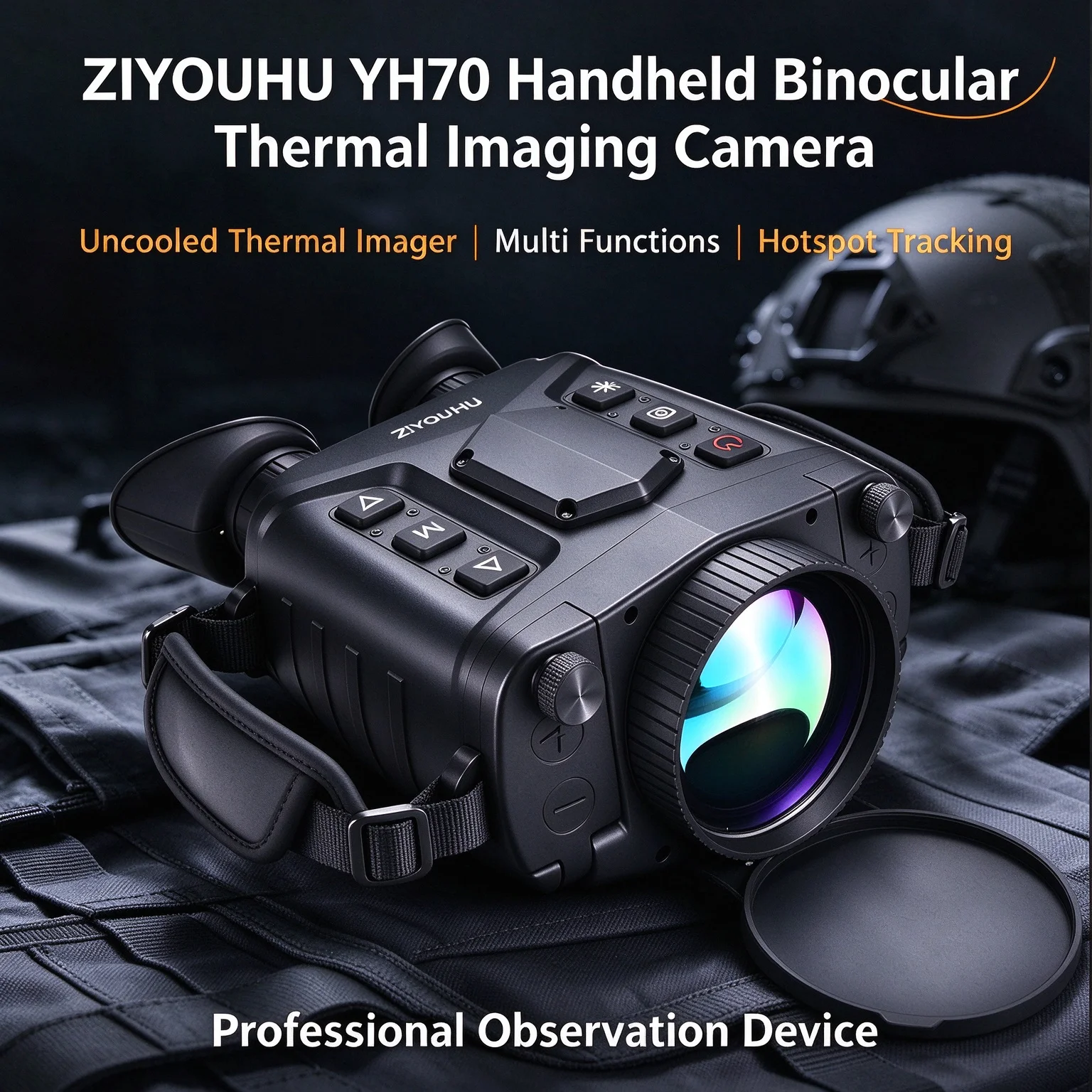 ZIYOUHU YH70 Handheld Multi functional Non cooled Dual tube Thermal Imager GPS Compass Positioning Outdoor Search Equipment