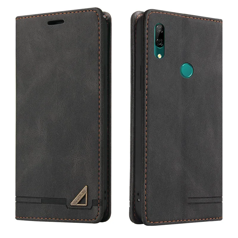 New Style Magnetic Wallet Flip Cover Case For Huawei P Smart Z 2019 Psmart 2020 2021 PSmartZ Cover Anti-theft Leather Phone Bags