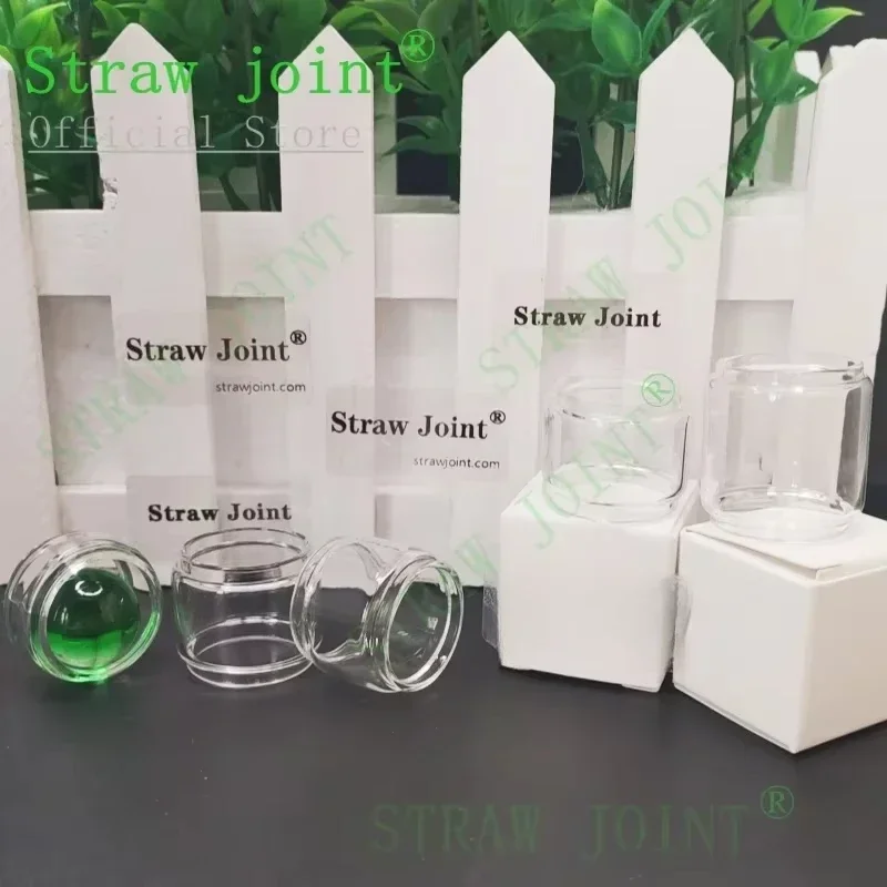 

Straw Joint ID22mm 10PCS Clear Bulb Glass Base Tube Replacement E-Cigarette Decorative Accessory
