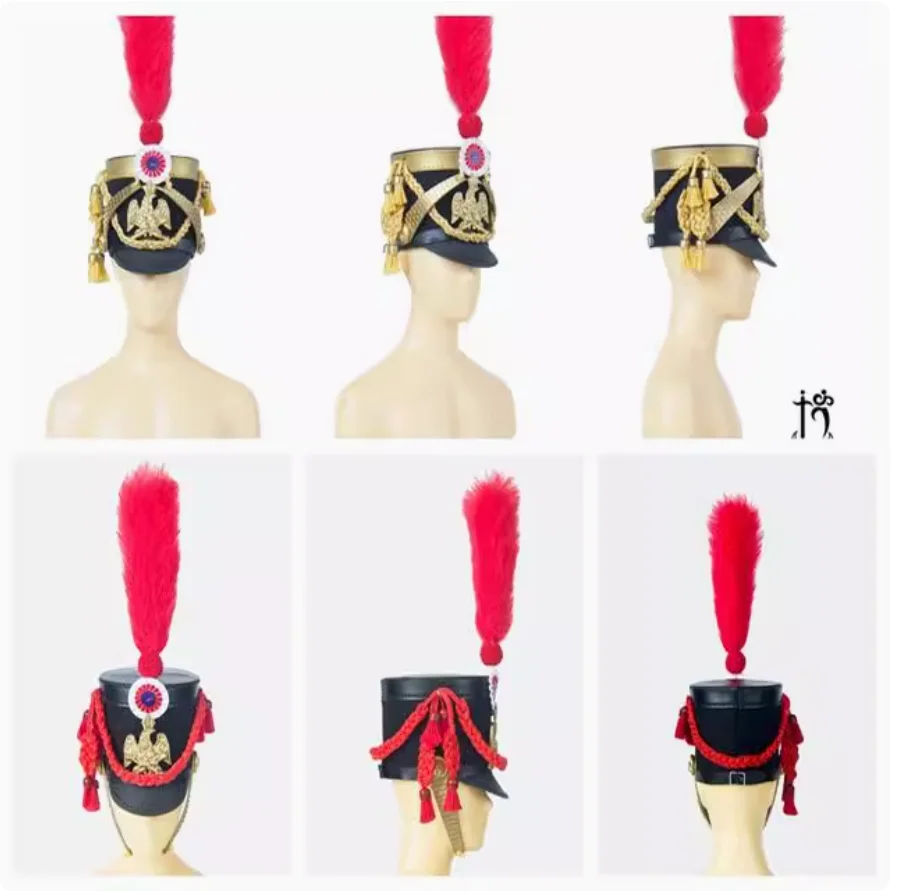 

BROWN ART 1/6 Soldier Doll Accessories Napoleon High Cap Hat Model Toy Fit 12'' Action Figure Body In Stock