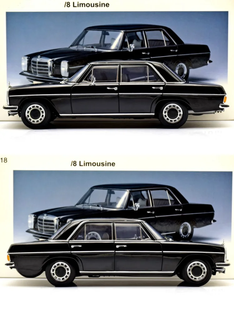 Autoart 1:18 220D W115 Limousine Alloy Fully Open Simulation Limited Edition Alloy Metal Static Car Model Toy Gift