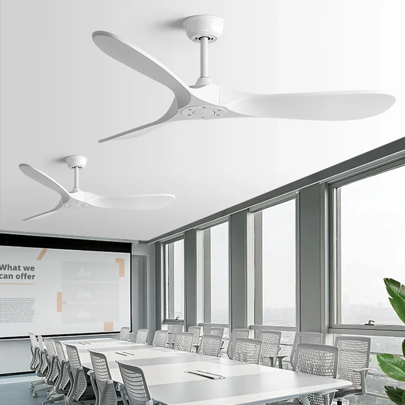 52Inch Ceiling Fan Without Lamp Modern Industrial Style Strong Winds DC Remote Control Electric Fan 110V 220V Motor