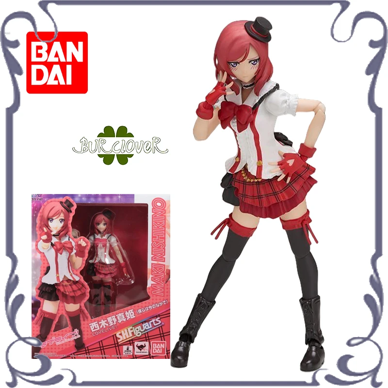 

BANDAI Original S.H.Figuarts Love Live Series MAKI NISHIKINO аниме фигурка модель игрушки Коллекционная модель подарки на складе