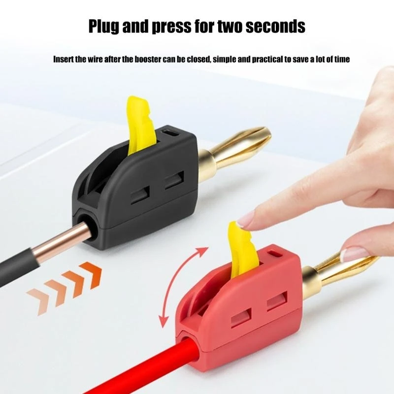 

F26C No Solder Banana Plug with Excellent Insulation for Safe Use in DIY Electronics and Technical Training Test Instrument