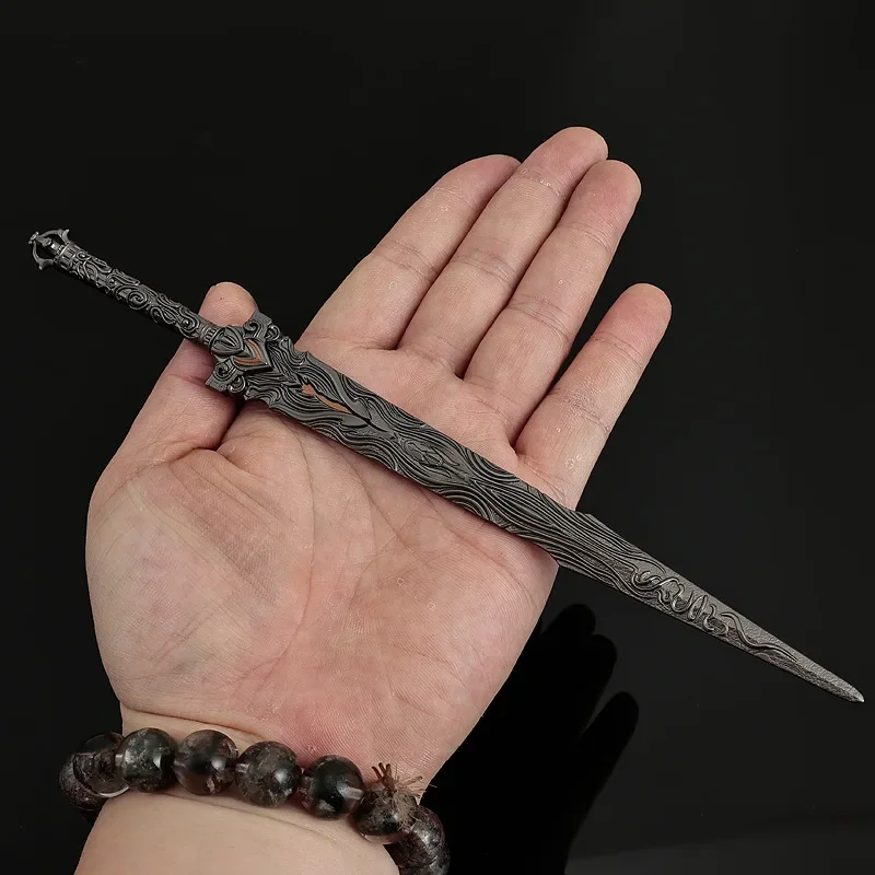 22 cm Perfect World Anime Figuur ShiHao Da Luo Onsterfelijke Zwaard Metal Craft Ornament Samurai Katana Model Versieren Zwaard Collectie