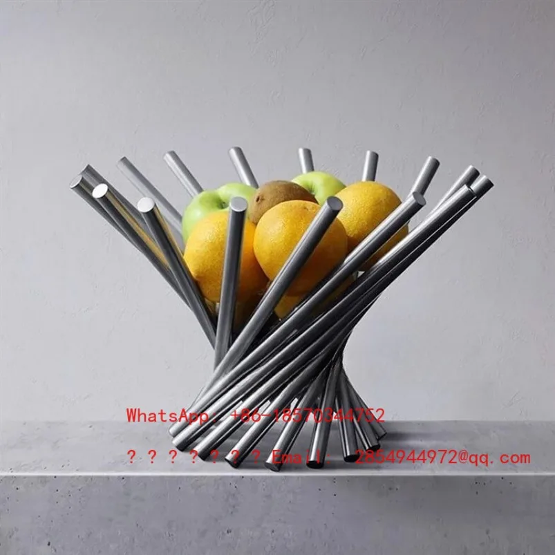 Fruit Platter, Creative Countertop, Fruit Basket, European Style Rotating Fruit Basin