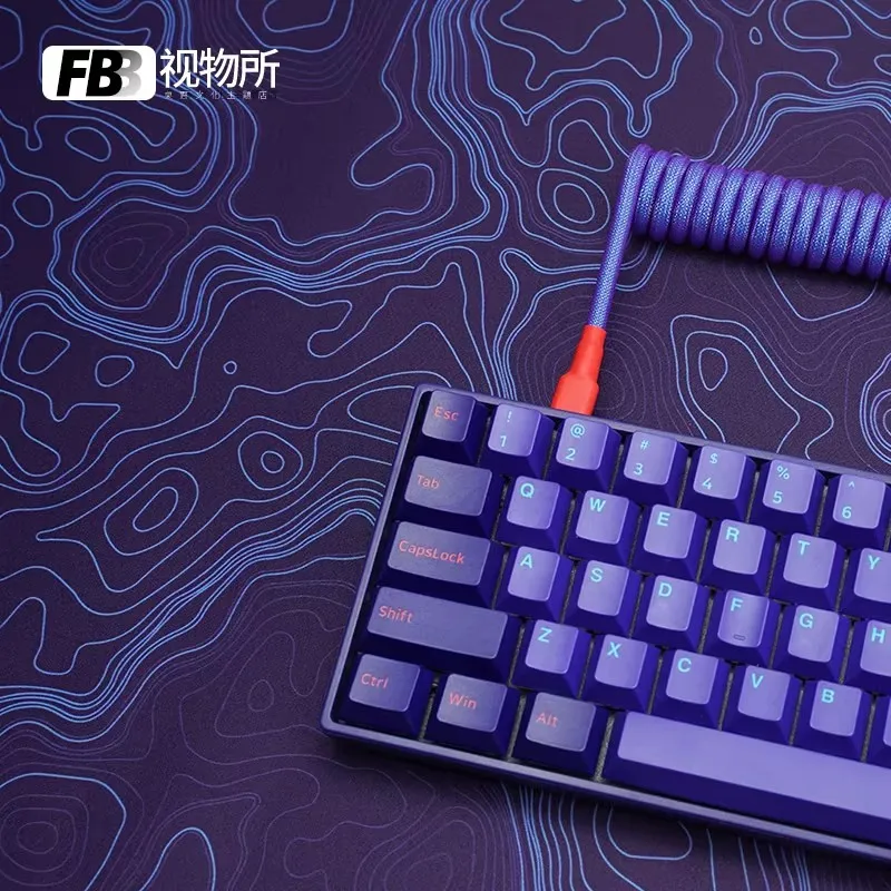 FBB Desktop Mat Abstract Line Rubber Office Gaming Computer Desk Pad Accessories Large Mousepad PC Gamer for Keyboard Pads