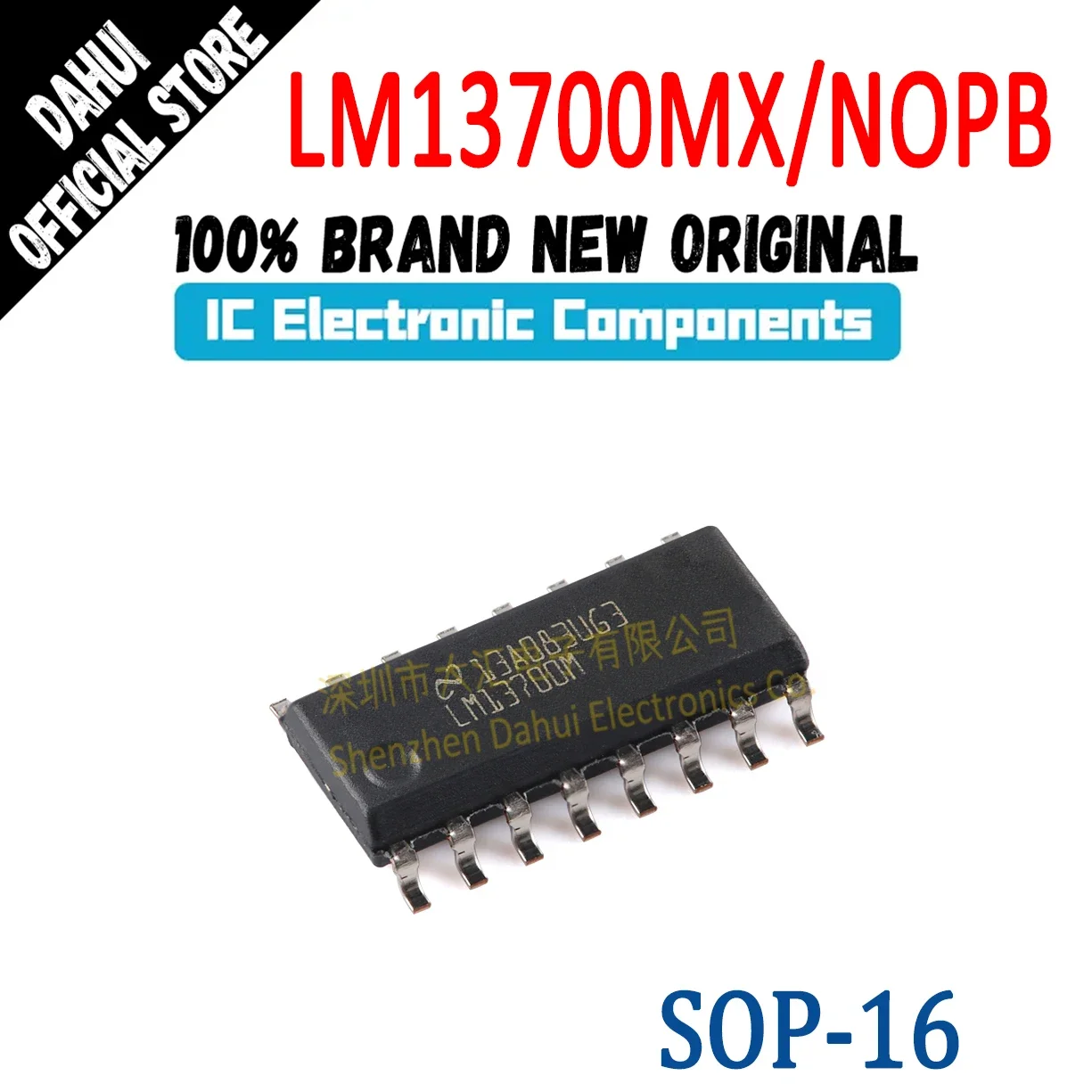 

LM13700MX/NOPB Silkscreen LM13700M SOP-16 Operational Amplifier Chip New Original In Stock