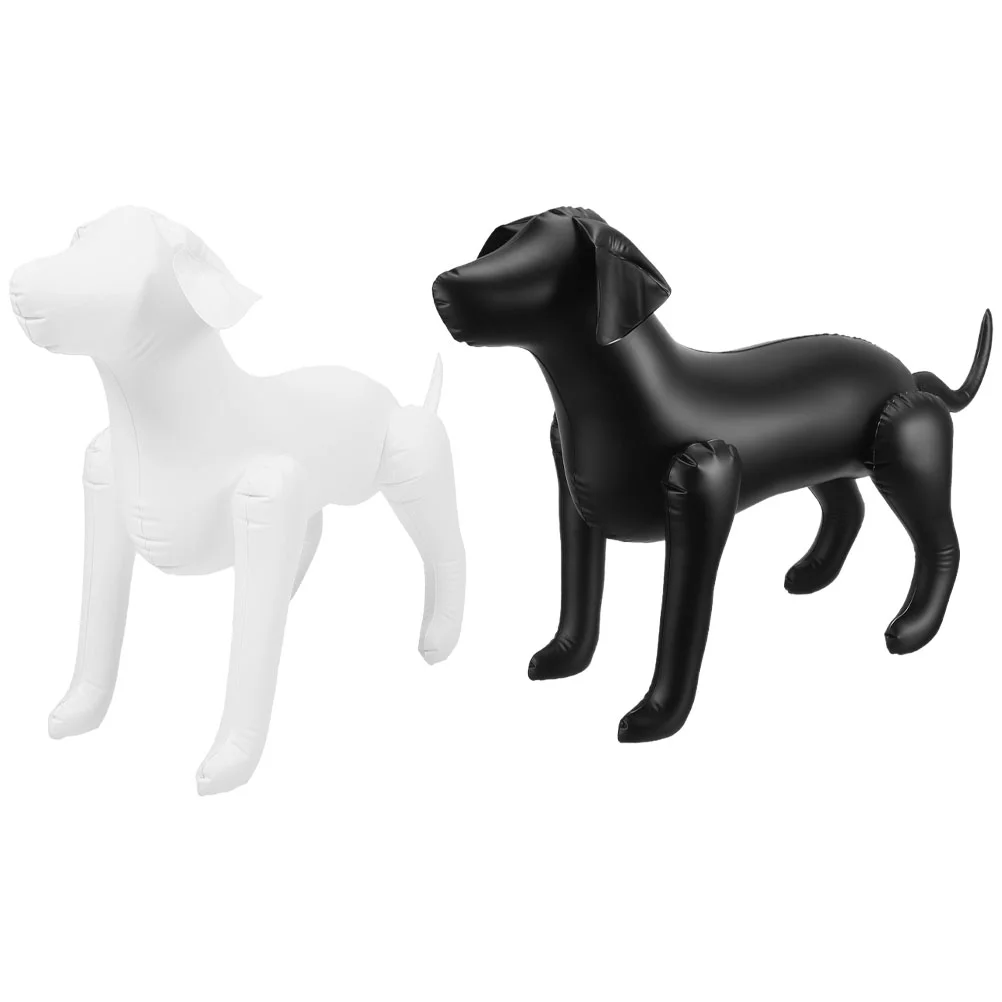 2 Pcs Mannequin Apparel Pet Clothing Model Mannequins Standing Models Display Dog for Sculpture Inflatable Animal