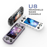 AISLPC Open Source U8 Retro Handheld Video Game Console 4.0 Inch IPS Screen Portable Pocket Video Player Gaming Devices Gift