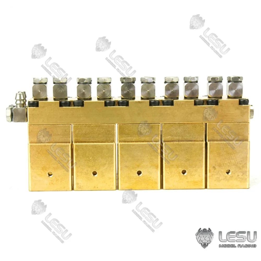 LESU Metalen 5Ch Hydraulische Omkeerklep Onderdelen Voor 1/14 RC Dumper Graafmachine Outdoor Speelgoed TH16602