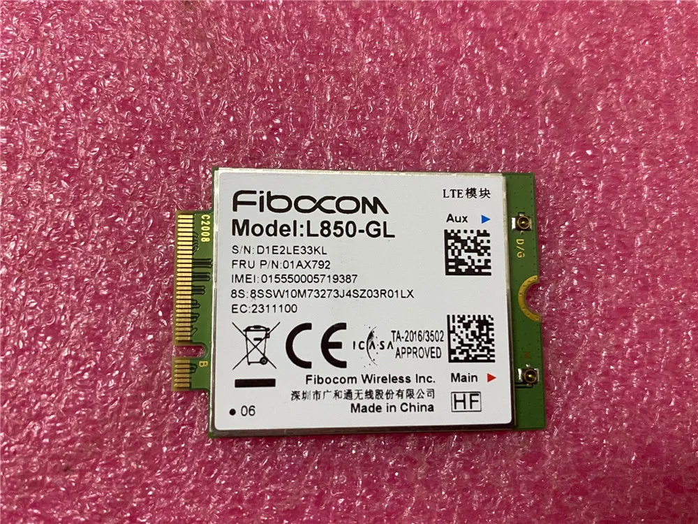 Fibocom L850-GL 01AX792 LTE 4g Wireless Module original Antenna for Lenovo Thinkpad X390 X395 X13 5A30S73623 02HL026 02HL027