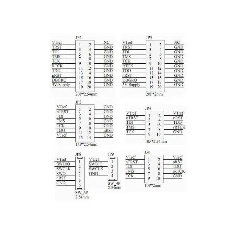 J-Link Jtag Converter V9 With Set 7pcs Jtag Connector Cables