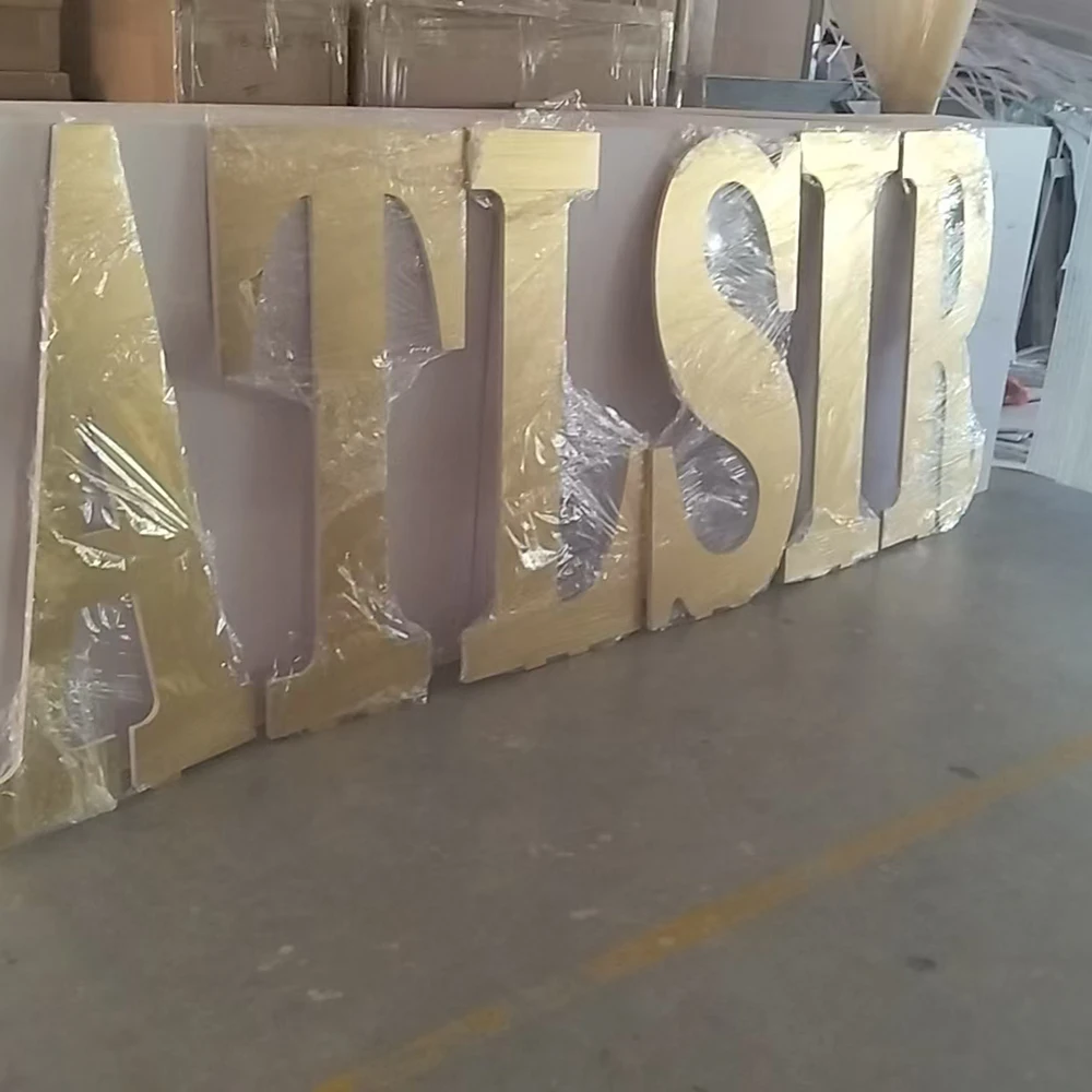 

FSDKX Wedding Event Decoration Giant Gold Marquee Mirror Acrylic Pvc Letters Numbers Stand