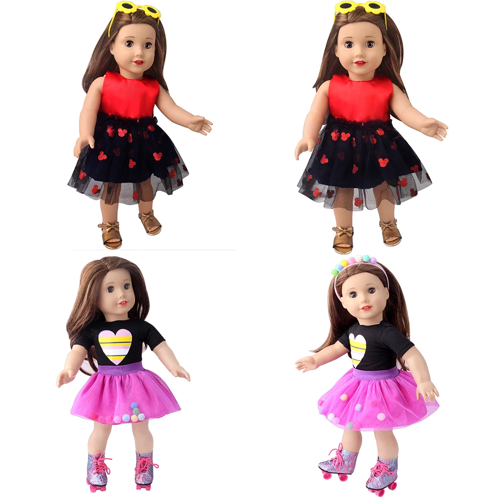 18 inch doll girl beautiful gauze skirt doll fashionable ski