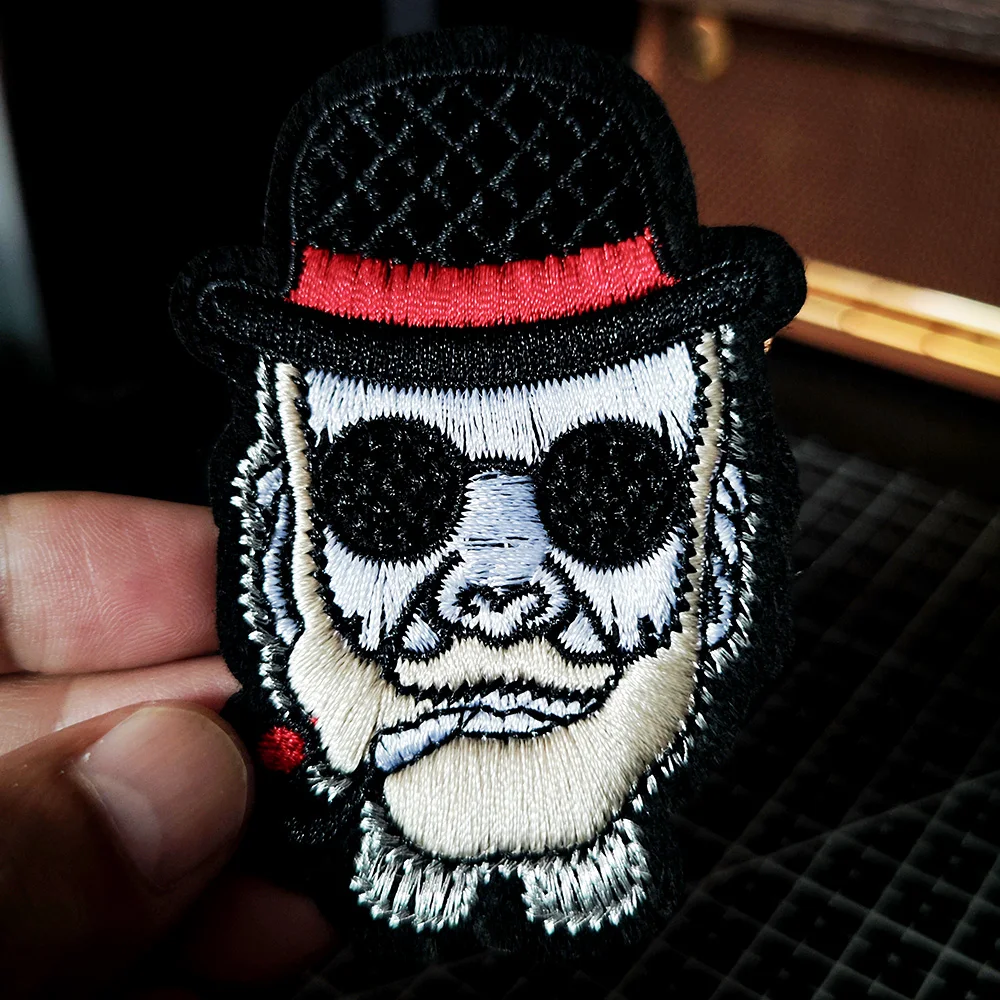 Man Iron on Patches Embroidered Patch for Cloth Badge Garment Accessory Patches Stickers Clothes Appliques for Clothing