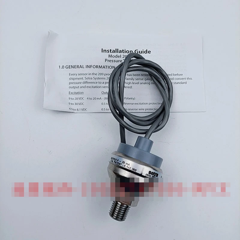 Sitter setraC209 liquid gas water pipe pressure transmitter 2091200PG2M1102 pressure sensor