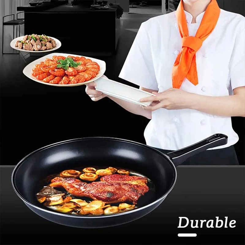 30cm Frying Pan Non-stick Mini Thick Steak Flat Pan Iron Pancake Egg Fryer shallow pancake pan Kitchen Cookware