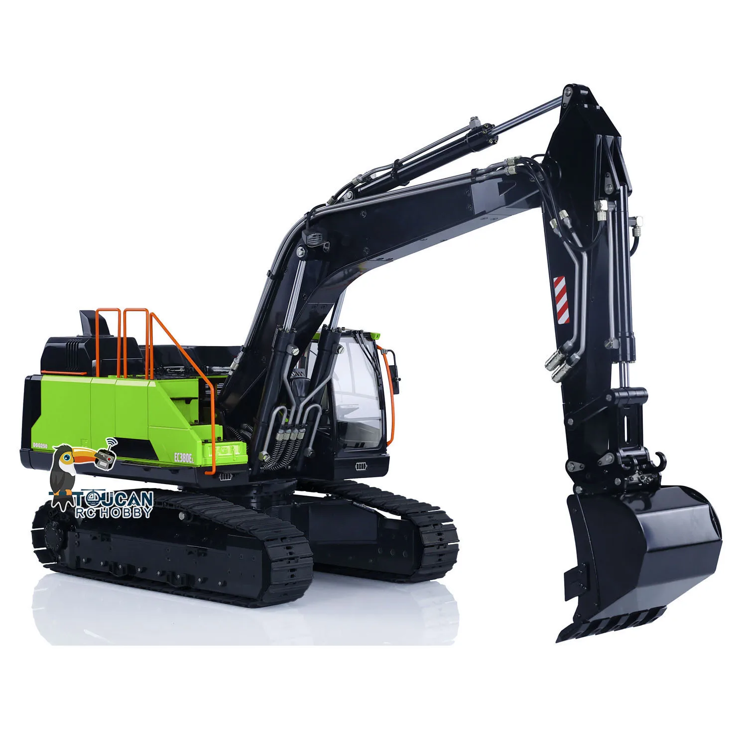 1/14 EC380 RC excavadora hidráulica Metal eléctrico ensamblado pintado excavadoras de radiocontrol vehículos de construcción TH22524-SMT9