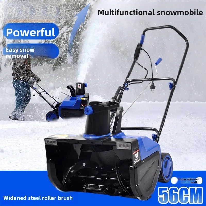 

Electric high-power push snow sweeper, outdoor snow removal tool, small snowplow for school roads, lithium battery snow thrower