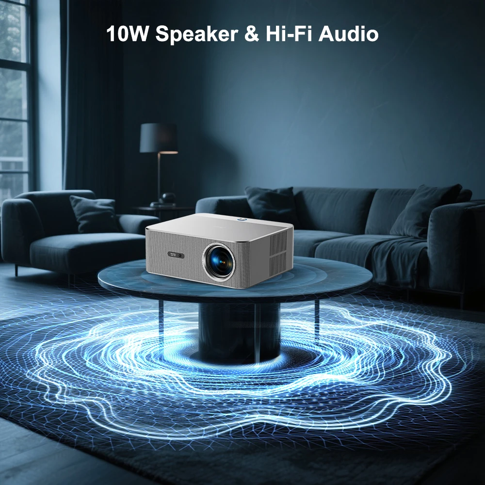 PROGAGA PG610W Projector 4K Android WiFi Auto Focus Full HD 1080P Projetor  PG610 ATV Portable Projector Home Theater Video Beam