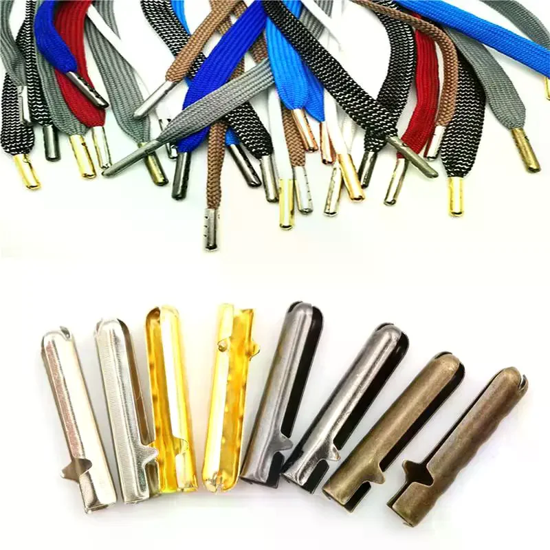 50Pcs Shoelace Head  DIY Shoelaces Repair Shoe Lace Tips Rope Head Clip