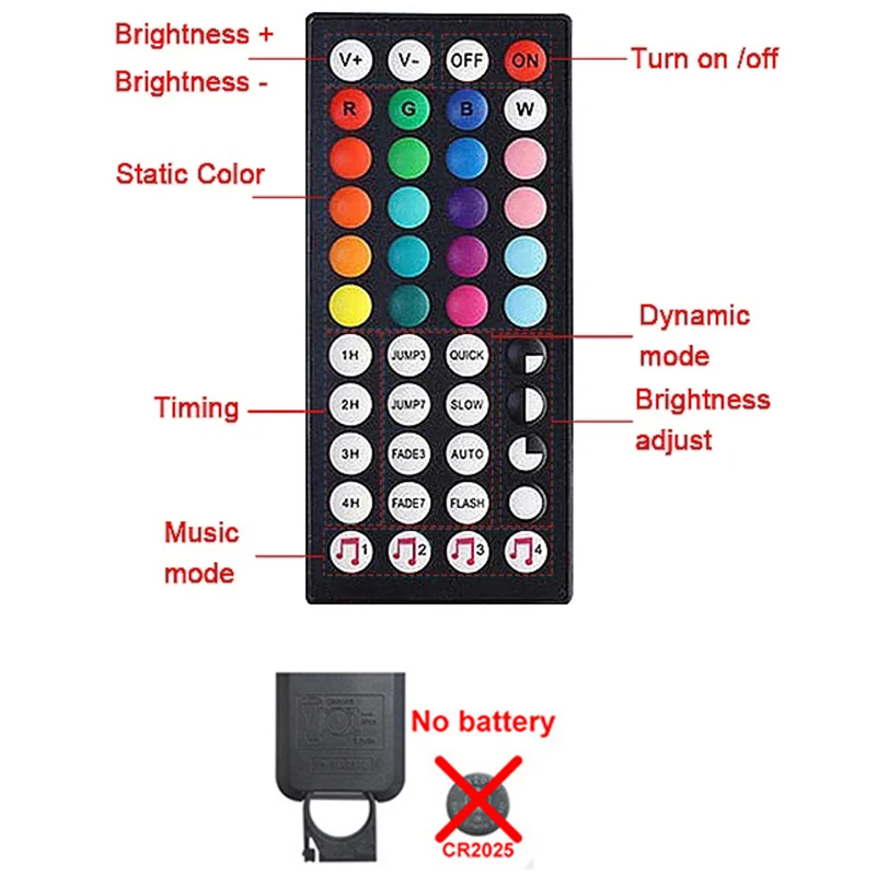 44key Remote with APP Control for RGB LED Strip