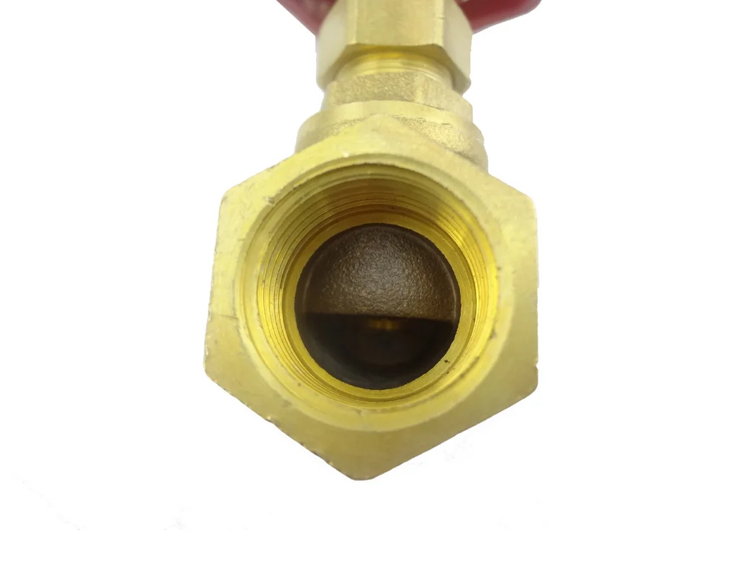 1 قطعة من صمام البوابة النحاسي G1 "DN25(BSP) لسباكة الأنابيب، صمام السلوس