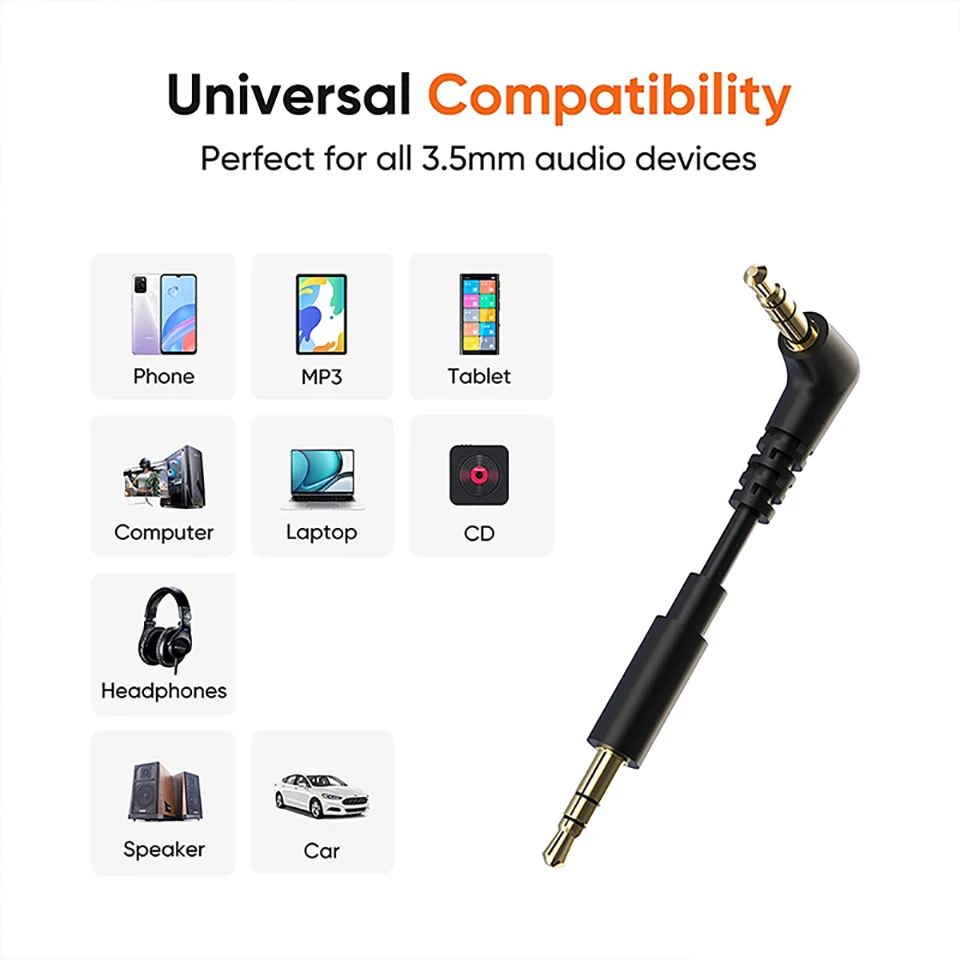 Aux Cable Speaker Cable 3.5mm Audio Cable for Car Headphone Audio 3.5mm Jack Speaker for Samsung Xiaomi Cable Aux 3.5mm