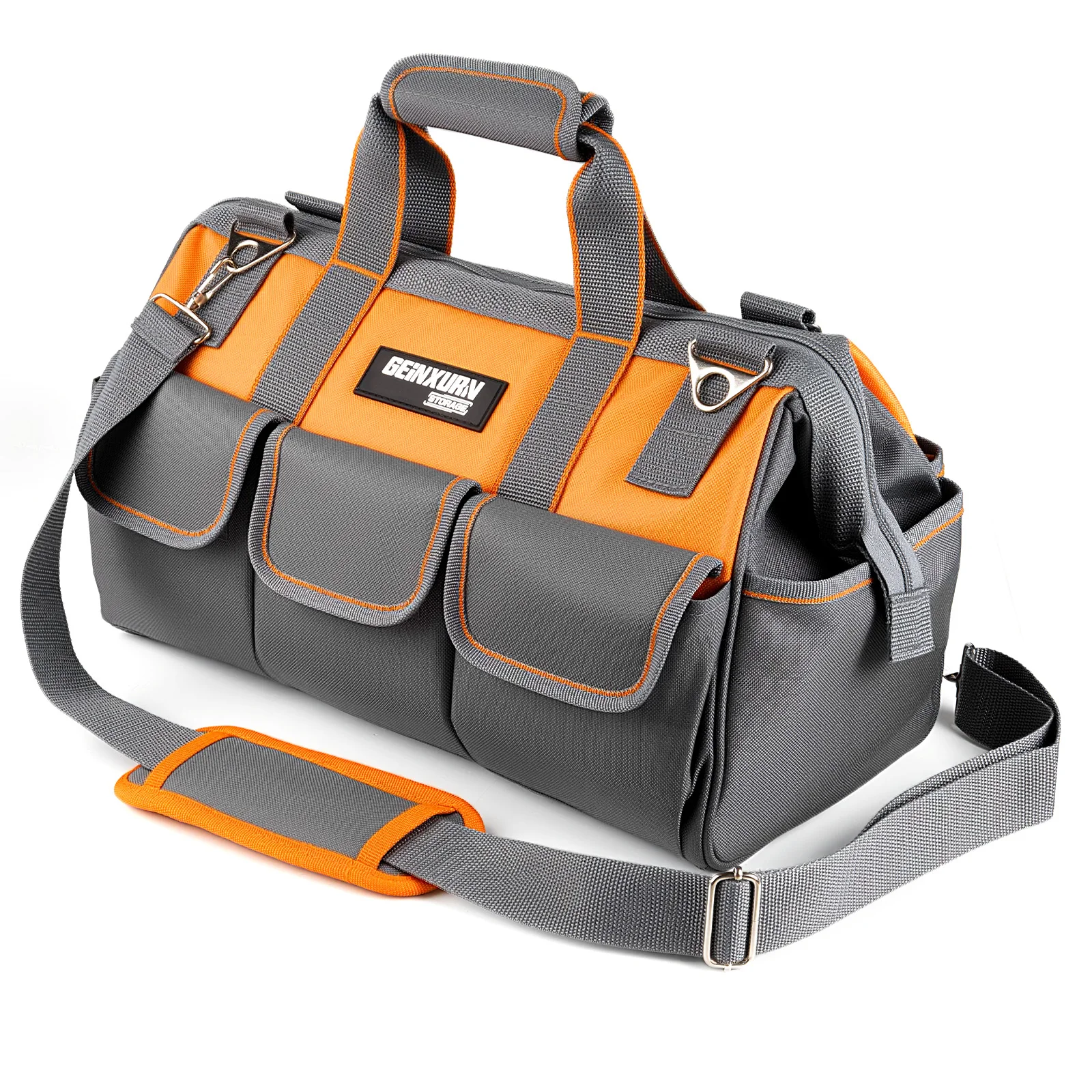GEINXURN 12/14/16-inch Tool Organizer Bag with Portable Shoulder Strap, Large Capacity, Multifunctional Tool Bag