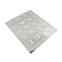 Simulation Door Handle Decorate Patch for 1/14 Tamiya RC Truck For scania For volvo Car DIY Parts