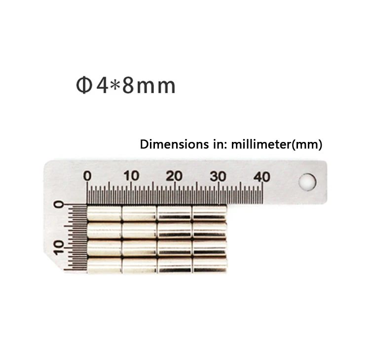 4x0,5 4x1 4x2 4x3 4x4 4x5 4x6 4x8 4x10 MM Starke Runde Magnete für Kühlschrank Büronutzung Kühlschrankmagnet Magnethaken 4x0,5mm – Detail 14