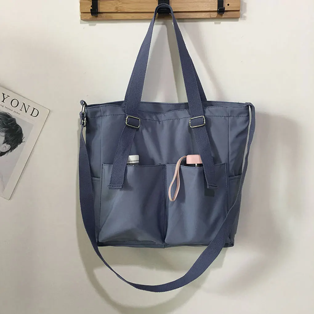 Blue Versatile Messenger Bag Suitable For All Occasions Easy To Carry Canvas Crossbody Tote Bag