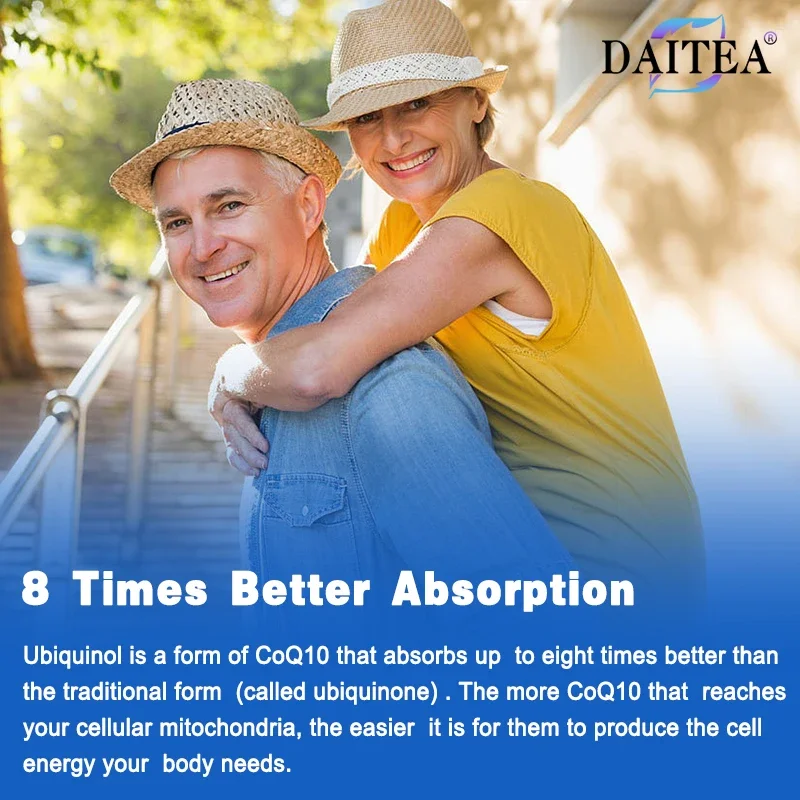 كبسولات الإنزيم المساعد Q-10 - مضادات الأكسدة الطبيعية تعزز الصحة الشاملة والطاقة الخلوية والامتصاص المفيد والجهاز المناعي