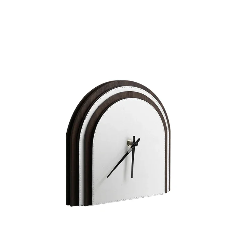 

Modern Minimalist Alarm Clock Decoration Creative Handmade Clock Seat Clock Study Desk Bedroom Decoration