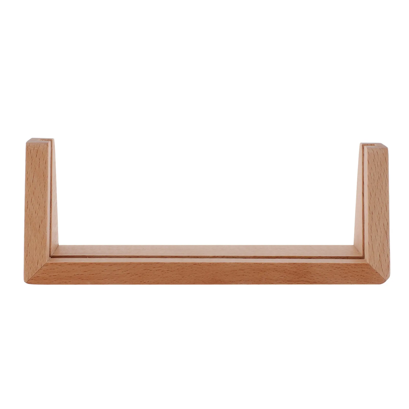 Wooden Calendar Stand for Desk Natural Wood Block Base Photo Card Holder Monthly Desk Calendar Display Stable Base 6.4x2.4x1.9