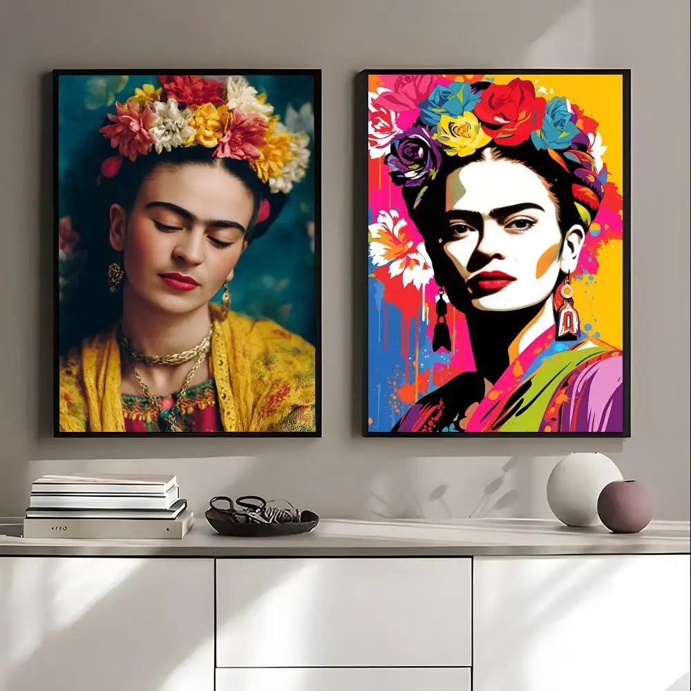 Art F-Frida K-Kahlo Poster HD Art Sticky Wall Waterproof Home Living Room Bedroom Bar Aesthetic Decoration