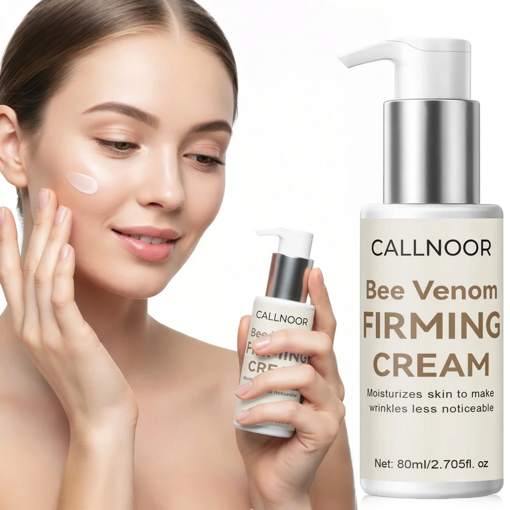 Bee Venom Firming Cream, Hyaluronic Acid, Vitamin E & Collagen, Day & Night Face Moisturizer, Enhance & Tighten Skin.
