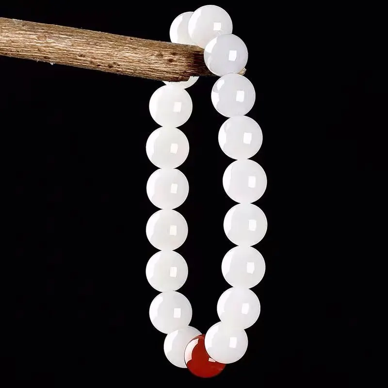 

Genuine Natural White Jade Bracelet For Women Girl Fine Jewelry Bangle Real Chinese Jades Stone Accessories Jewellery Gifts